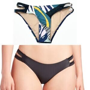 Sensi Graves Elise Tropical Bikini Bottoms Fun in The Sun Tropicana Print Size L